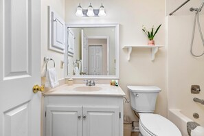 Free toiletries, hair dryer, towels