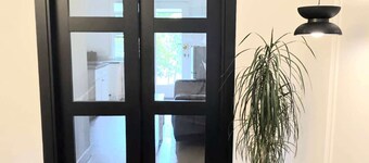 Guest Suite Studio One bedroom Large bathroom living room fenced yard Privacy