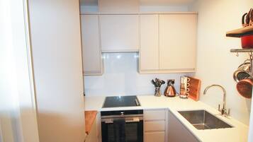 Fridge, oven, stovetop, dishwasher