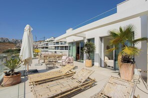 Terrace/patio - One Residences - 2 bedroom penthouse with jacuzzi and panoramic view (Mijas)