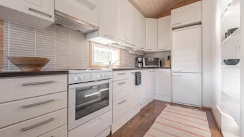 Apartment, Courtyard View | Private kitchen | Coffee/tea maker, electric kettle, dining tables