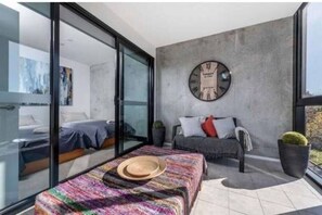 2 bedrooms, desk, iron/ironing board, travel cot