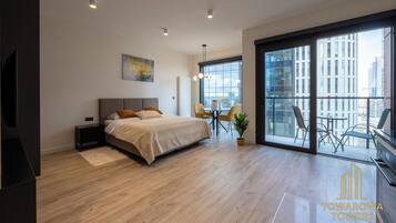 Klassieke studio suite, uitzicht op binnenplaats | Woonruimte