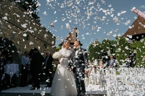 Área externa para casamento
