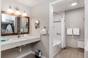 Hair dryer, towels