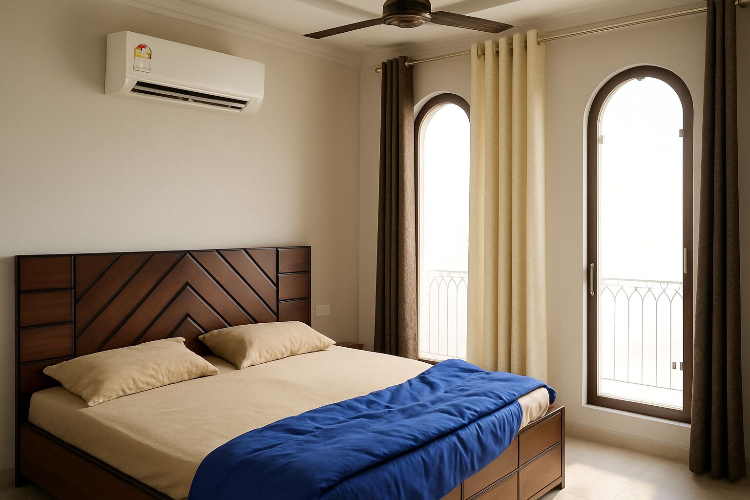 2 bedrooms, iron/ironing board, free WiFi, bed sheets