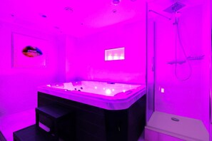 Appartement | Salle de bain | Baignoire, sèche-cheveux, serviettes fournies, shampoing