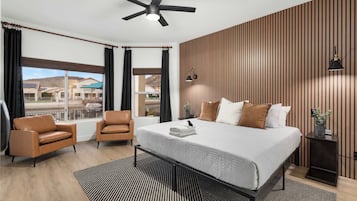 4 bedrooms, iron/ironing board, WiFi, bed sheets