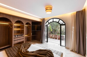 Suite – junior, hageutsikt | Oppholdsområde