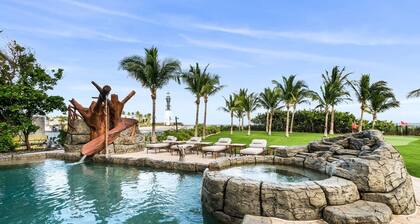 Luxurious 3-story Estate With Gym Pool Slide Private Beach and Lighthouse Views