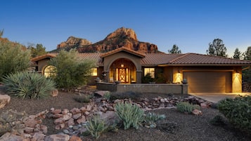 Front of property – evening/night