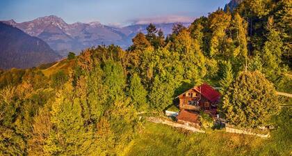 Alps Chalet for Big Group With Sauna Yoga Terrace