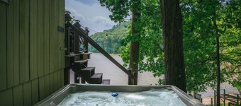 레이크프론트, 온수 욕조 있음, 놀라운 전망, 인디까지 35분