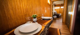Ruby s Red Cabin Hot Tub Nature Horses Indy
