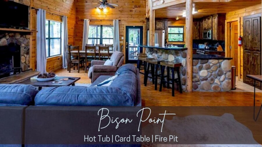 Bison Point Smoker Grill Corn Hole Fire Pit