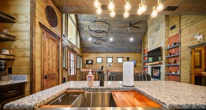 The Adirondack Hottub Shuffleboard Fireplace Foosball Table Arcade
