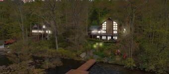 Lakefront Dock Hottub Pooltable Kayaks 75 TV