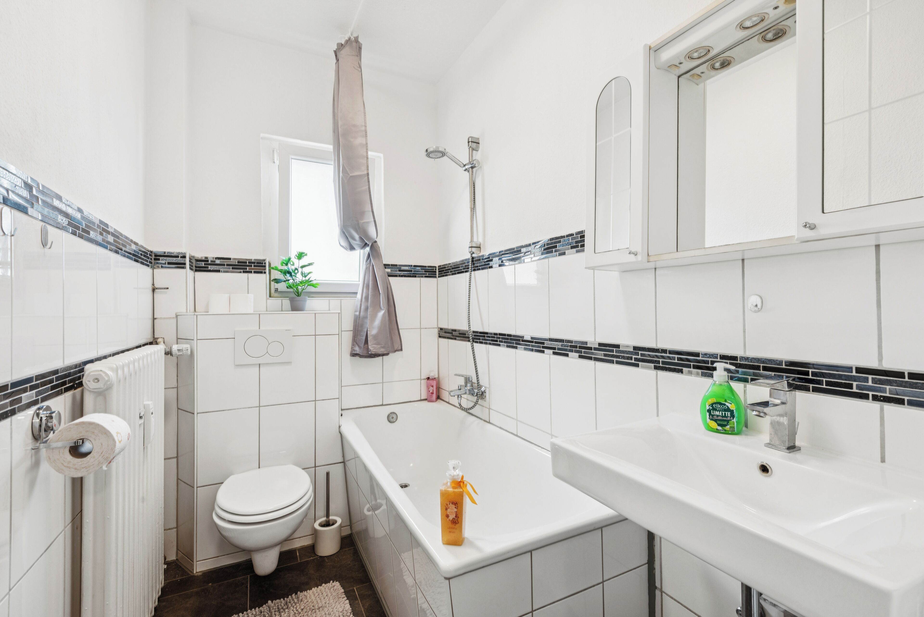 Towels, soap, toilet paper