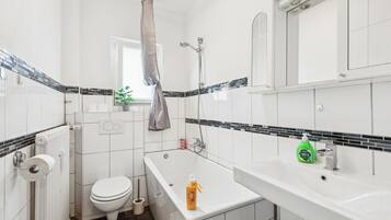 Towels, soap, toilet paper