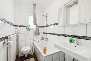 Towels, soap, toilet paper
