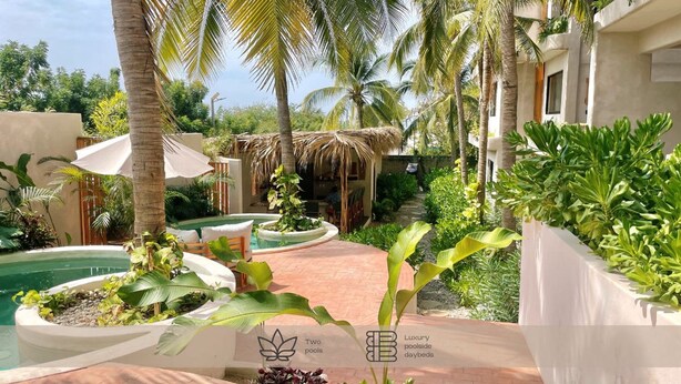2 bedrooms - Zicatela Apt With Private Rooftop Ocean View -15 (Santa María Colotepec)