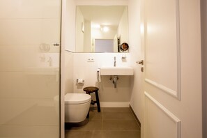 Douche, sèche-cheveux