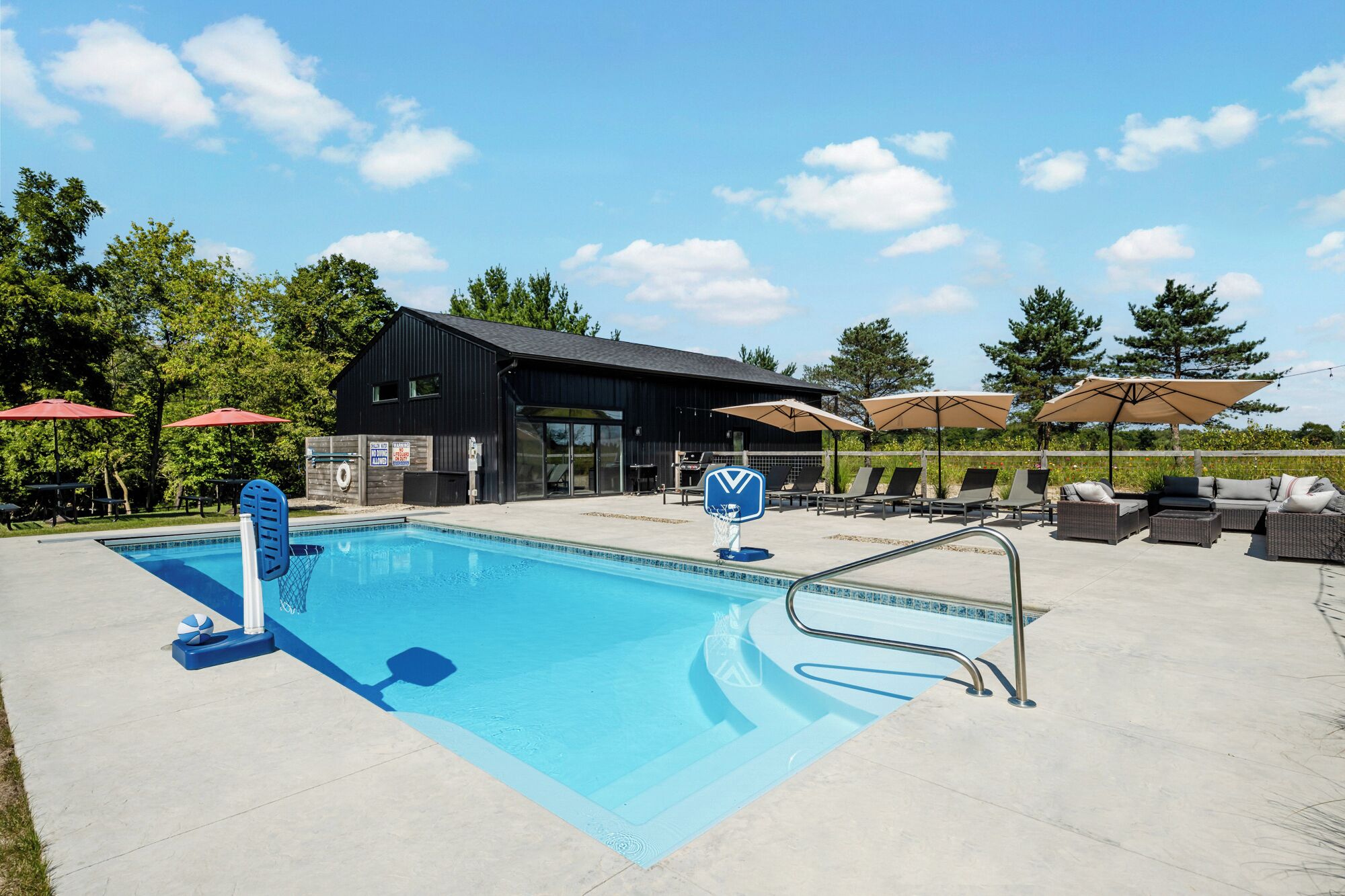 Una piscina riscaldata