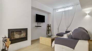 TV, fireplace, DVD player