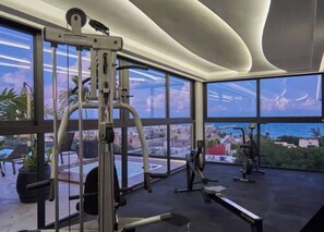 Fitness facility - Playa Retreat w/ rooftop Pool Near 5th Av (Playa del Carmen)