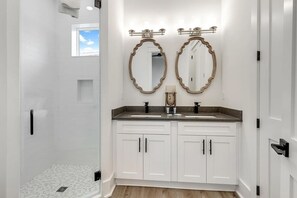Hair dryer, towels, soap, toilet paper - Modern 30A Escape with Pool, Hot Tub, Game Room & Bikes! (SANTA RSA BCH)