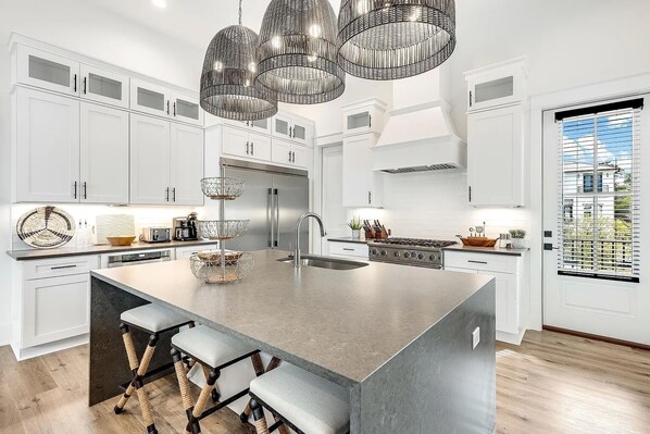 Private kitchen - Modern 30A Escape with Pool, Hot Tub, Game Room & Bikes! (SANTA RSA BCH)