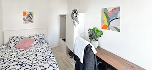 Apartment | Laptop workspace, iron/ironing board