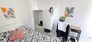 Apartment | Laptop workspace, iron/ironing board
