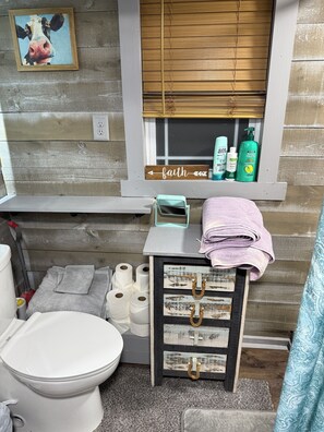 Hair dryer, towels, soap, toilet paper - Tiny home in charming Milton KY (Milton)