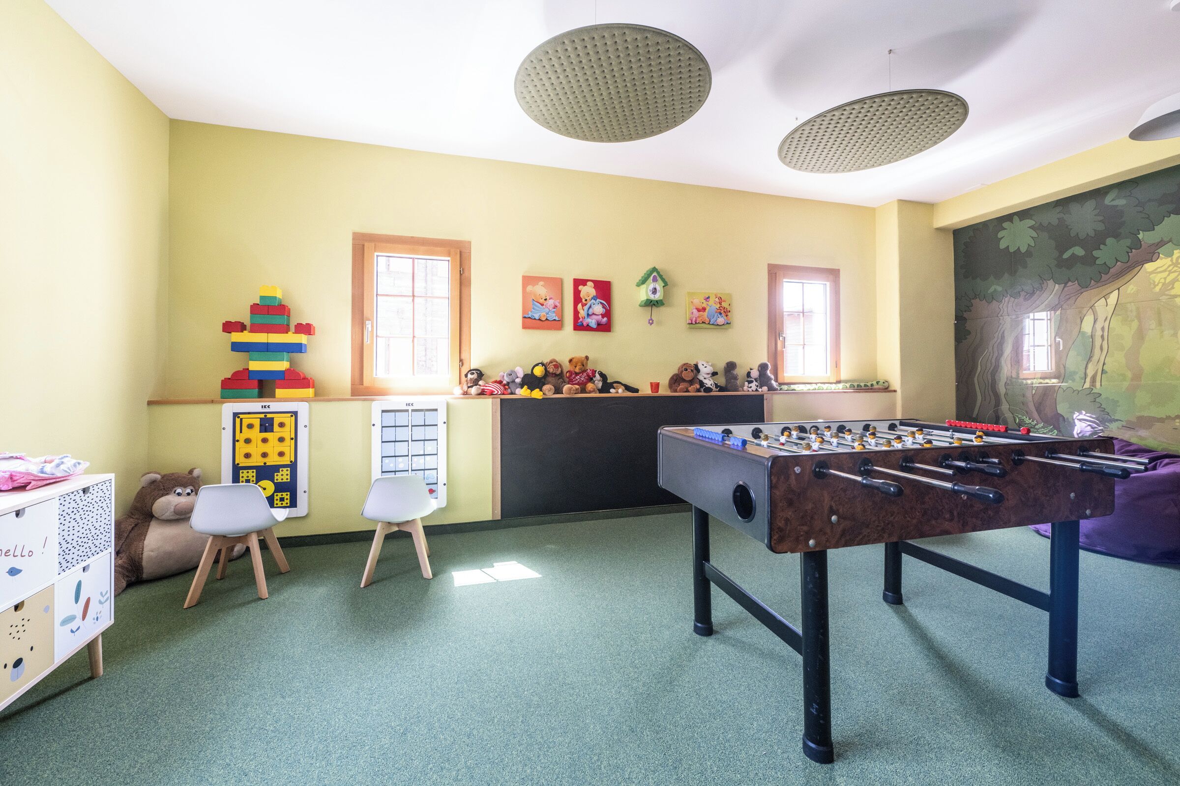 Área de juegos infantiles bajo techo