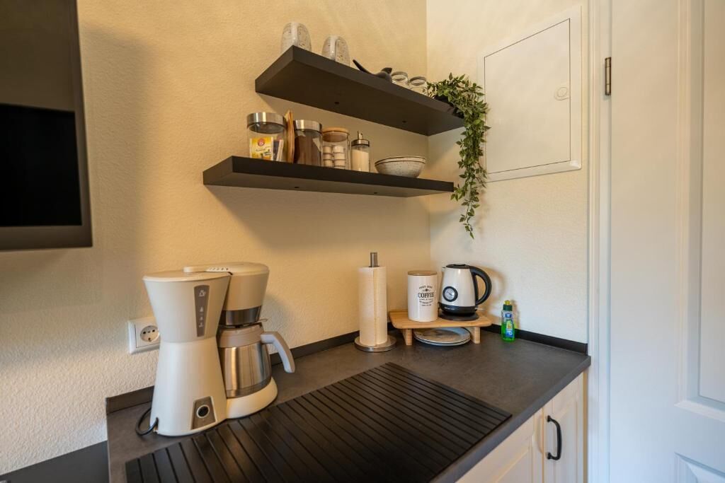 Doppelzimmer, Blick auf den Innenhof | Eigene Küche | Wasserkocher mit Kaffee-/Teezubehör, Wasserkocher