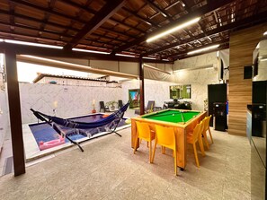 Games room - House with swimming pool, between São José-PE and Maragogi-AL (São José da Coroa Grande)