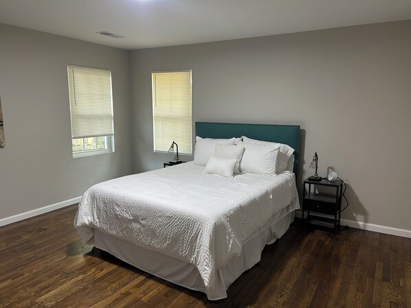 1 bedroom, iron/ironing board, travel crib, WiFi