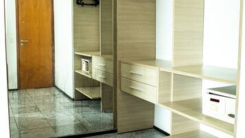 Junior Apartment, Balcony, Partial Sea View | In-room safe, desk, blackout curtains, iron/ironing board