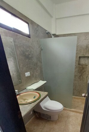 Towels, soap, toilet paper