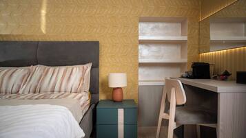 Doppia Superior | Biancheria da letto di alta qualità, copriletto in piuma, minibar