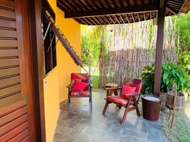 Quarto casal ou duplo standard, varanda, vista para o jardim | Terraço/pátio