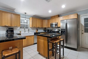 Microwave, oven, stovetop, dishwasher