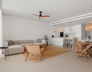 Living area - Valley | Sea view - pool - terrace (Fuengirola)