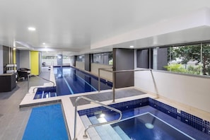 Indoor pool, a heated pool