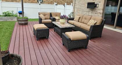 Fun 5BR 4.5BA, Pool, Hot Tub, Game Rm, Near O’Hare