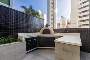 Terrace/patio - Studio VIBE (NEW) - Sophistication and Comfort - Near Liga Arena (Curitiba)
