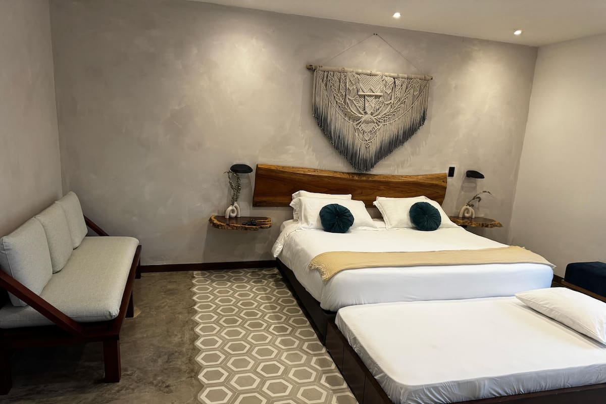 Luxury Double Room, Balcony, Mountain View | Desk, laptop workspace, blackout drapes, iron/ironing board