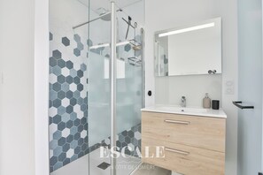 Shower, hair dryer