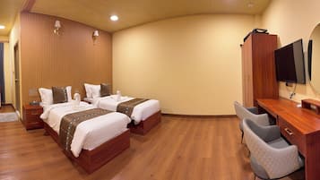Standard Twin Room, Balcony, City View | In-room safe, laptop workspace, blackout drapes, iron/ironing board